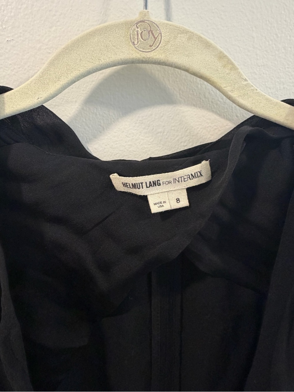 Helmut Lang for Intermix Black Dress Top